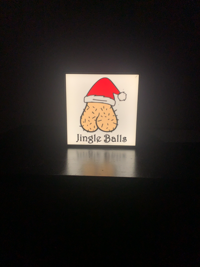 jingle balls christmas lamp by 3dcrabclawcreations household decor light lightbox funny easy quick multi color x1c 3d print model - Mito3D