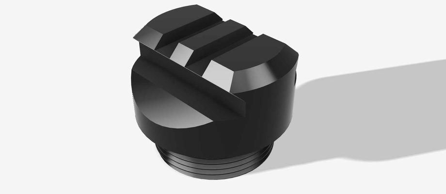 picatinny buffer tubo rotaia azione adattatore by punto omega passatempo fai 2a pistola 3d print model - Mito3D