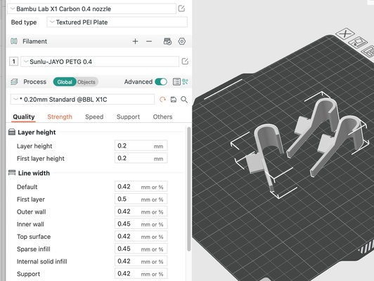sunlu & jayo bambu x1c profiles petg pla by rockchewer 3d printer accessories filament calibration 3d print model - Mito3D