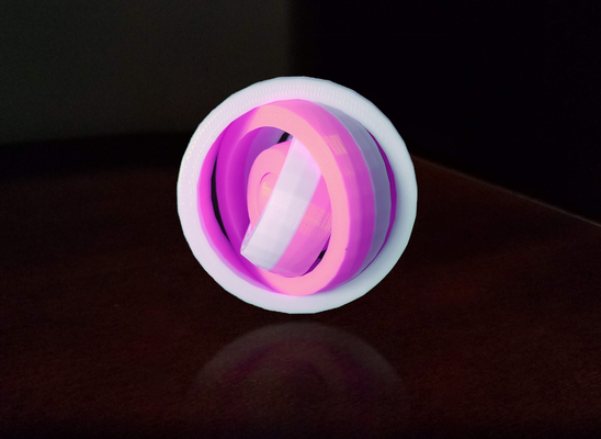 rotante anelli giocattolo by geeks3d giocattoli giochi squillare agitarsi gira filatore freddo divertimento 3d print model - Mito3D