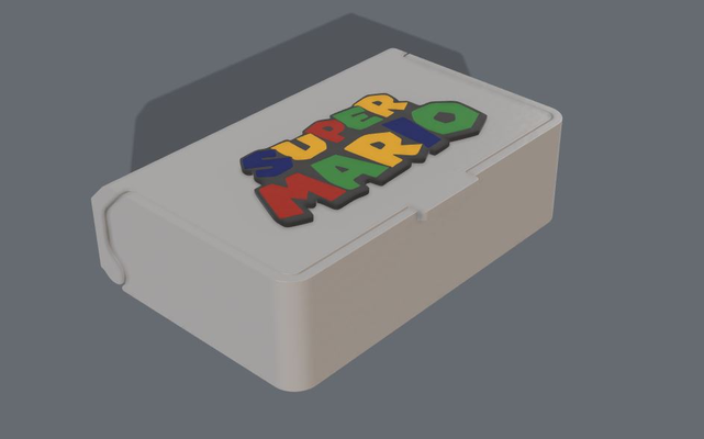 süper mario yazdır in yer kutu nintendo yeniden karıştırılmış by oyuncu forge araçlar organizatörler belediye başkanı değiştirmek baskı yeri düzenleyici özel 3d print model - Mito3D