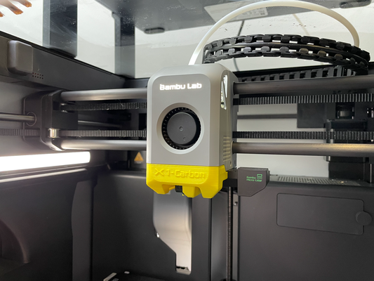 degrau bambu laboratório x1 x1c by 3d impressora acessórios x1cc p1sc ventilador mortalha 3d print model - Mito3D