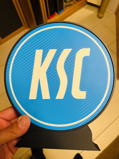 karlsruher deporte club logo led by elogio arte señales logos sc fútbol bundesliga ksc 3d print model - Mito3D