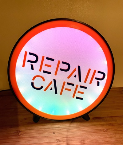 repair caf light by fumeebleue art models maker decoration makerfaire homerepair repaircafe 3d print model - Mito3D