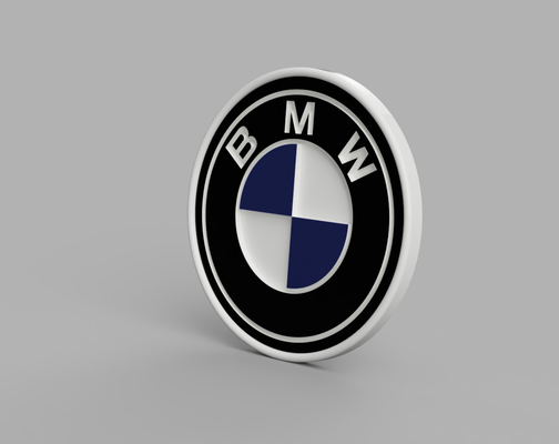 bmw untersetzer by rauch blau haushalt dekor prusa logo wagen motorrad achterbahn 3d print model - Mito3D