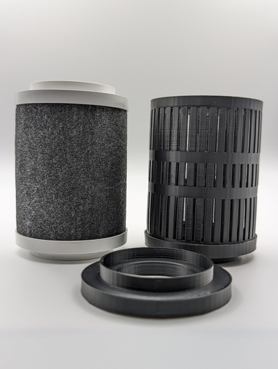 ar purificador filtro vasilha by banasiak 3d impressora acessórios carbono 3d print model - Mito3D