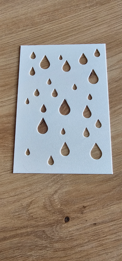 modello pioggia by basteltube arte 2d scatola cartello stampa disegnare arredamento attrezzo carrello gadget 3d print model - Mito3D
