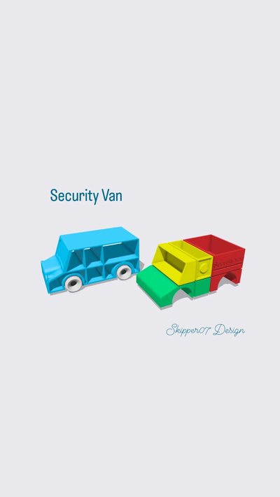 security van by sk07 skipper07 hobby & diy vehicles 3d print model - Mito3D
