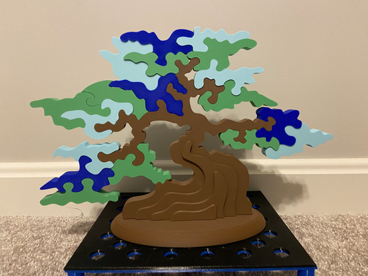 standing tree puzzle survivor by encrust3d toys & games puzzles gameshow 3d print model - Mito3D