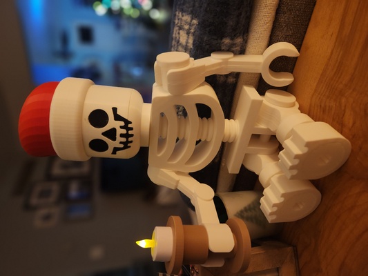 lego şekil mum kulp destek yeniden karıştırılmış by andymac8 ev halkı şenlikler 3d print model - Mito3D