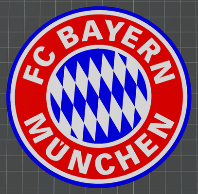 fc bayern m nchen logo - ams ready by ben hobby & diy sport outdoors munich multicolour user request bundesliga soccer 3d print model - Mito3D