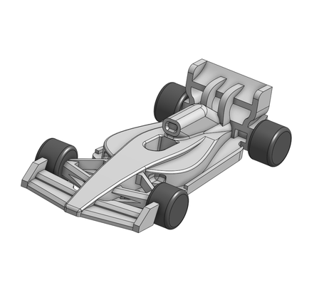 fórmula 1 coche vehiculo pre 2023 by creadornauta miniaturas ruedas calientes carreras 3d print model - Mito3D