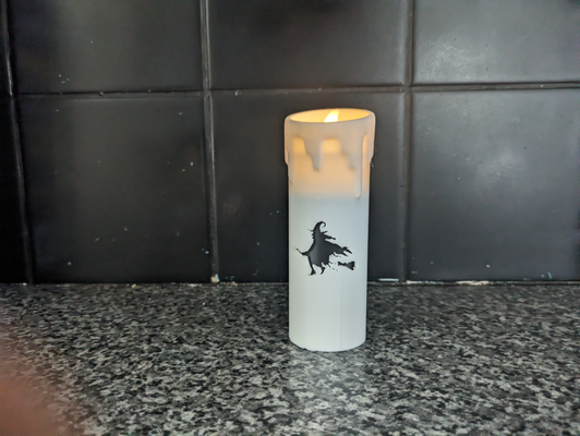 ams strega tealight candela by cruse2382 domestico arredamento halloween 3d print model - Mito3D
