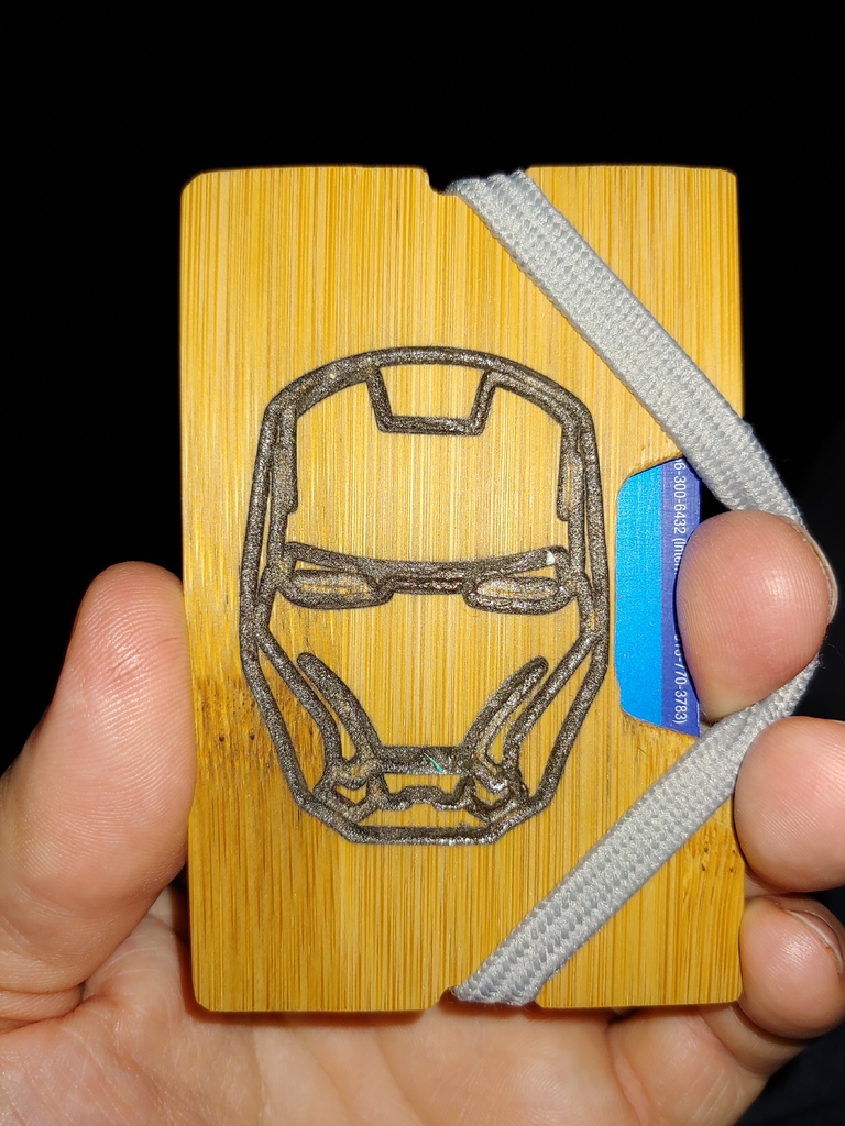 2d 3d parametrik ince cüzdan yazıcı cnc yönlendirici lazer by matthew moda modeller openscad şeytani cnc slimwallet minimalist 3D print model - Mito3D