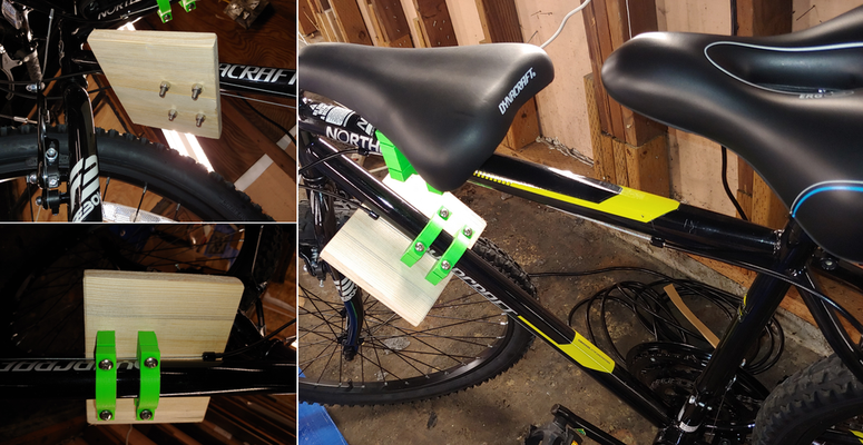 customizable copilot bicycle foot rest - mount by matthew hobby & diy sport outdoors children seat bike openscad carrier child thingiverse toddler 3d print model - Mito3D