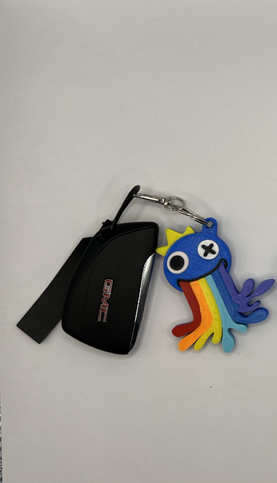 rainbow friends blue keychain - taste by tdub55 household house models keychains rainbowfriends roblox 3d print model - Mito3D