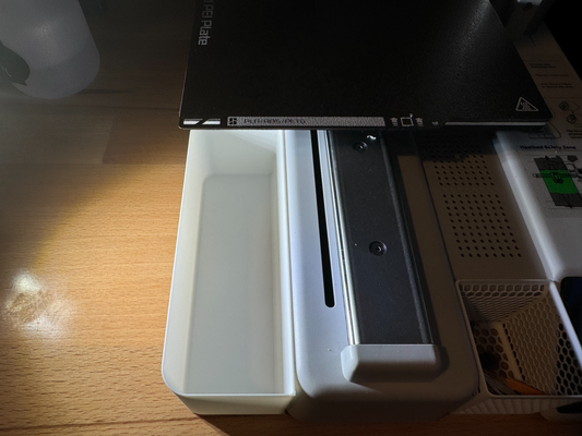 a1 mini chaleur lit espace rangement boîte by jayburd 3d imprimante accessoires 3d print model - Mito3D