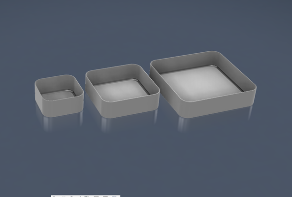a1 mini styled storage tray in 3 sizes by jayburd 3d printer accessories 3d print model - Mito3D