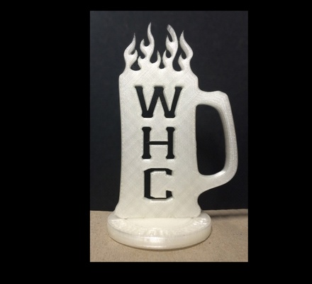 homebrewing club trophy by ronindesu art signs & logos beer award thingiverse stein 3d print model - Mito3D
