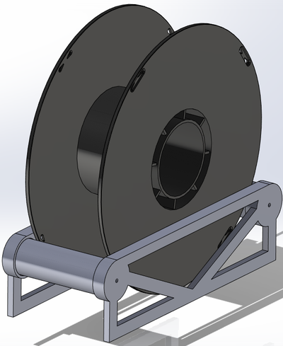 bambu carretel suporte by jeff has mail 3d impressora acessórios porta bobinas 3d print model - Mito3D