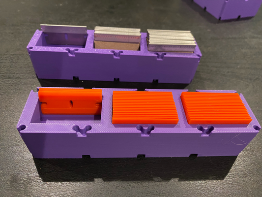 plastic razor blade holder mmss remixed by tsorensen tools organizers modular storage 3d print model - Mito3D