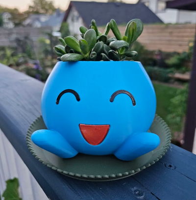 estranho pokémon plantador by ll mbda casa jardim decoração 3d print model - Mito3D