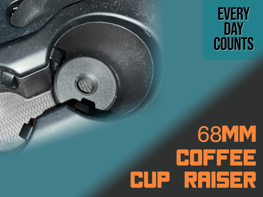 kaffee tasse riser wagen inhaber 68mm by zählt haushalt haus modelle steigleitung erziehen aufzug heber 3d print model - Mito3D