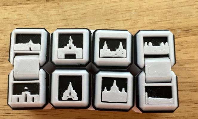 temple infinity cubes remixed by jargcomp toys & games lds fidget cube 3d print model - Mito3D