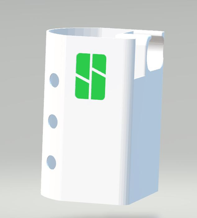 a1 purga mierda cesta sólido logo fill level indicador fácil to eliminar remezclado by ollestore 3d impresora partes a1mini purgabin residuos caca 3d print model - Mito3D