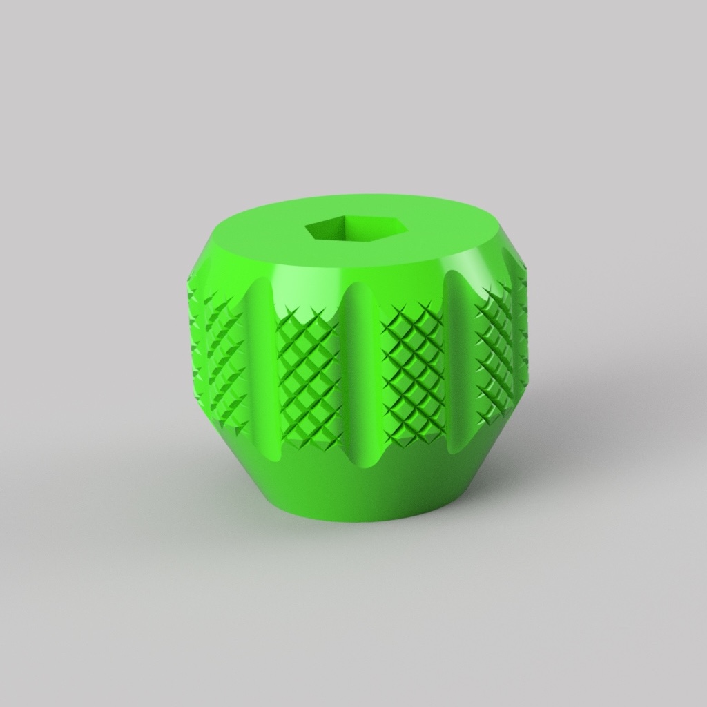 belt tensioner knob m4 & m5 nut by george gxg 3d printer parts belttensioner 3D print model - Mito3D