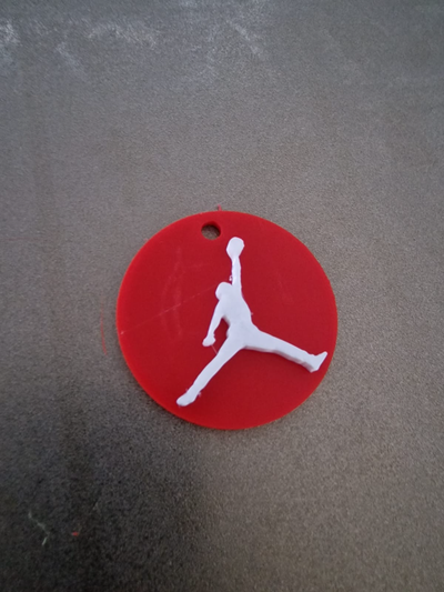 jordán llavero by wickieprints arte señales logos nike 3d print model - Mito3D