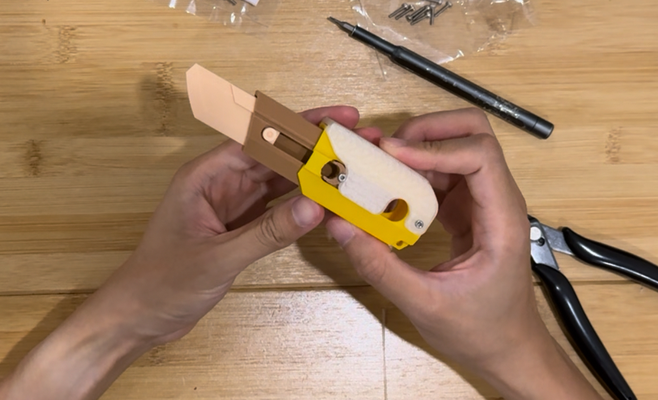 3 stage gravity knife fidget toy by maverick ng hobby & diy 3d print model - Mito3D