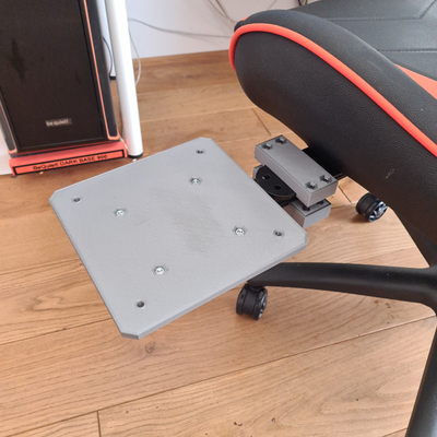 sim chair mount by diy beyond 3d hobby & electronics seat gaing fly simulation addon joystick joy colletctive fun play msfs xp 3d print model - Mito3D