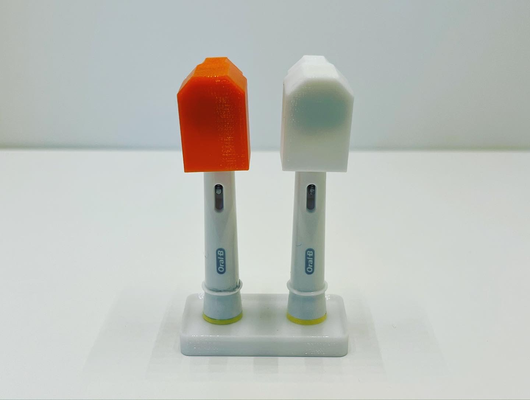 oral brosse dents tête casquette by eifel3druck ménage maison modèles oralbhead couverture gaine 3d print model - Mito3D