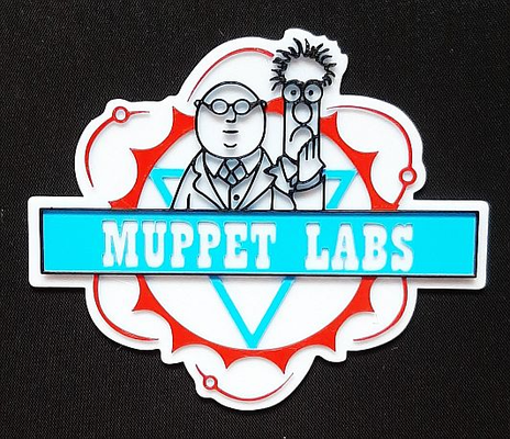 schild muppets laboratori by stevenb arte segni loghi pagliaccio 3d print model - Mito3D