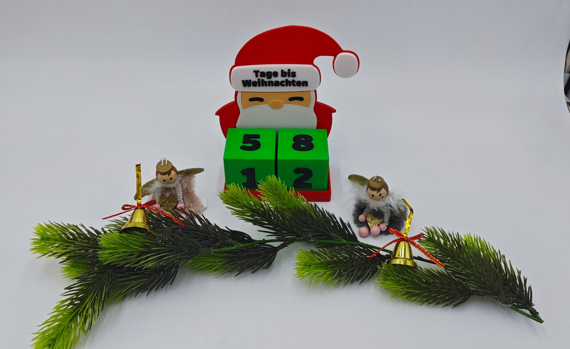 tage weihnachten calendrier journées noël by make3dtc ménage décor 2023 père claus père 3D print model - Mito3D