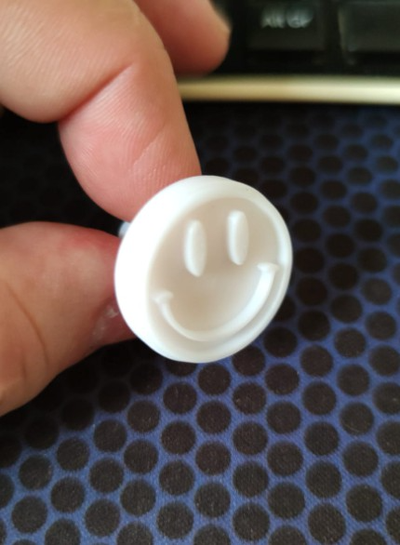 small smile stamp by alcadroid art signs & logos children school 3d print model - Mito3D