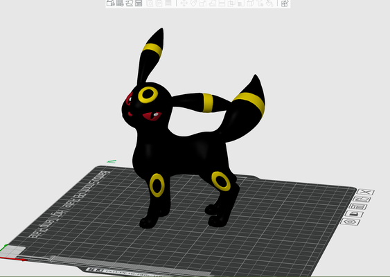 pokemon-umbreon-multi color by prime tower toys & games characters 3d print model - Mito3D