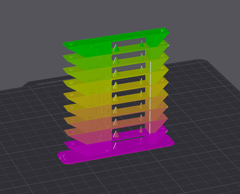 temp torre pla p1p by slehmi0201 3d stampante test modelli temptower 3d print model - Mito3D
