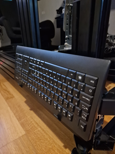 tastatur halter unterstützung 8040 aluminium profil neu gemischt by joni pietil hobby diy sim rennen simrig 3d print model - Mito3D