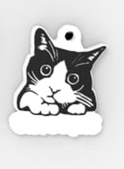 t e anahtar i by mafya kafatası moda takı kedi zincir 3d print model - Mito3D