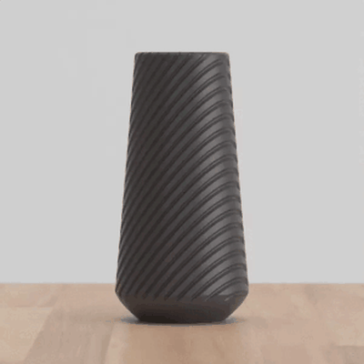 alta ondulado vaso by jwalker55 casa decoração modo espiral 3d print model - Mito3D