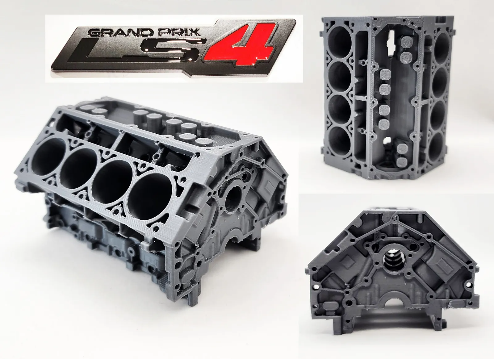 v-8 engine block remixed by triplegworkshop art sculptures parts auto car truck v8 v6 gas cars machanical decor desk accessories gasoline 3D print model - Mito3D