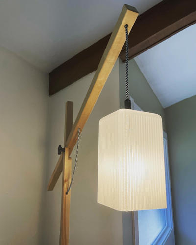 rectangular pantalla lámpara colgante pendiente ligero by ayames casa decoración sombra 3d print model - Mito3D