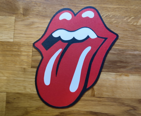 rolling stones by classic 25 art signs & logos tongue music rock band sign display red white black angry keychain magnet x1c 3d print model - Mito3D