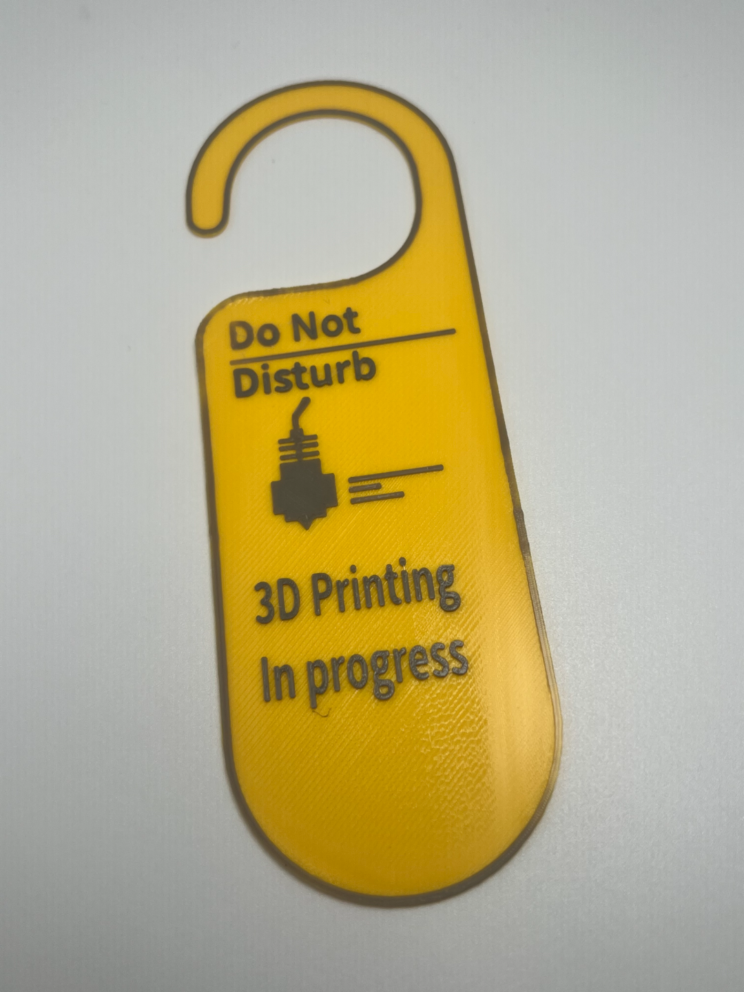 door hanger - 3d printing in progress by miles3d art 2d 3D print model - Mito3D