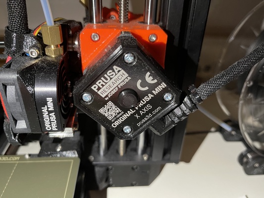 prusa mini mini+ dust cover stepper motors - axis x extruder e by damiano 3d printer parts upgrade prusamini steppermotor dustcover dustprotection 3d print model - Mito3D