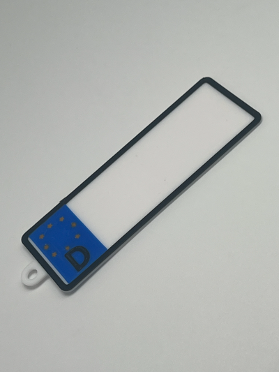 allemand licence assiette porte clés by miles3d art panneaux logos jdm 3d print model - Mito3D