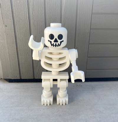 dänisch backstein skelett freundlich gesicht ausführung by nils n3dp kunst skulpturen unheimlich halloween zahl skulptur 3d print model - Mito3D