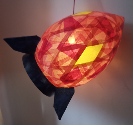 fusée lanterne by ldvco art sculptures lampe lumière 3d print model - Mito3D
